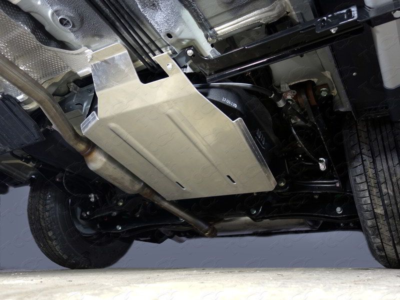 Защита алюминиевая ТСС (4 мм) для картера и КПП Mitsubishi ASX 2017-2022. Артикул ZKTCC00334