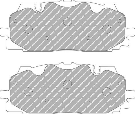Тормозные колодки FERODO RACING DS2500 для Audi Q8 I 2018-2026. Артикул FCP4967H