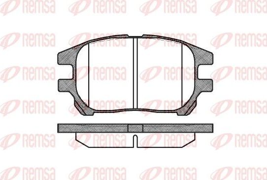 Тормозные колодки Remsa. Артикул 0972.00