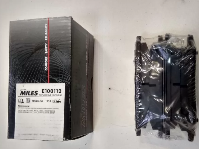 Тормозные колодки Miles (Semi-Metallic). Артикул E100112