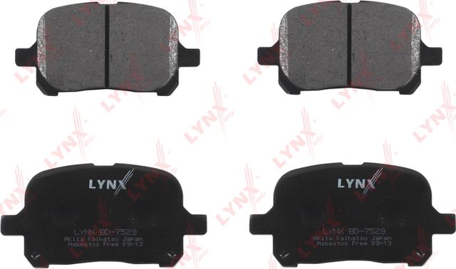Тормозные колодки LYNXauto передние для Lexus ES I 1996-1997. Артикул BD-7529