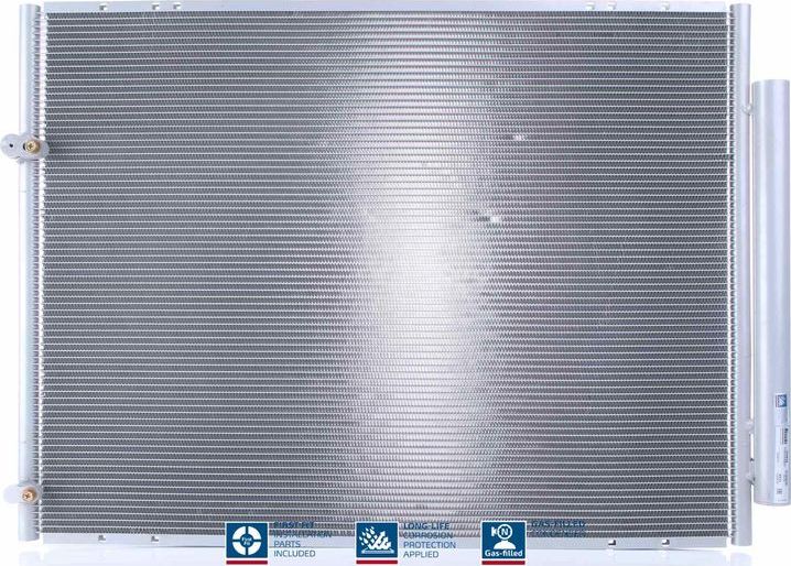 Радиатор кондиционера (конденсатор) Nissens (алюминий). Артикул 940848