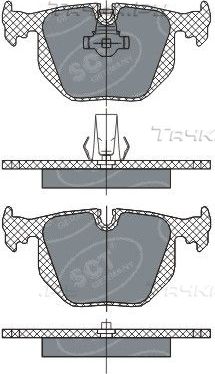 Тормозные колодки SCT-Germany. Артикул SP 271 PR