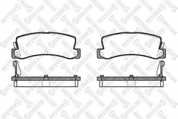 Тормозные колодки Stellox. Артикул 225 004-SX