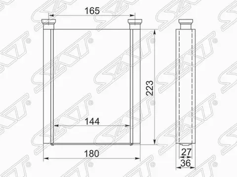 Радиатор отопителя салона TOYOTA COROLLASPACIO Z (SAT). Артикул STTY283950