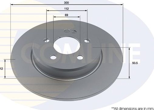 Тормозной диск Comline Comline. Артикул ADC4052