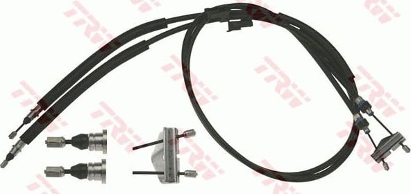 Трос ручника (тросик ручного тормоза) TRW задний правый/левый для Volvo C70 II 2006-2013. Артикул GCH514