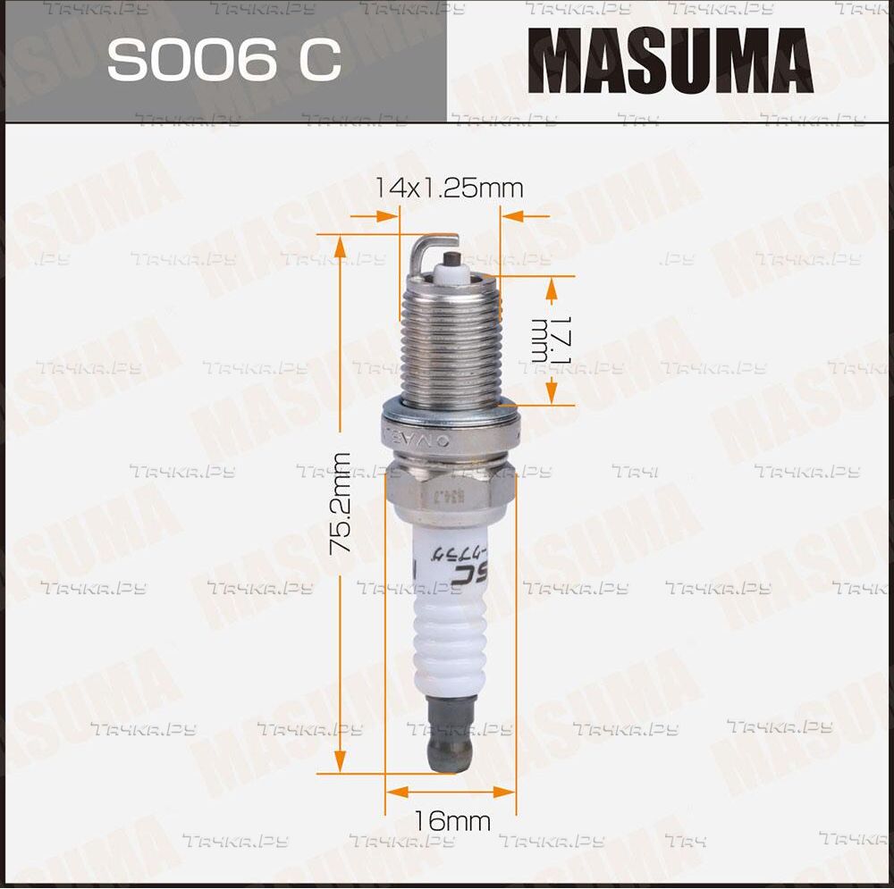 Свеча зажигания (Masuma). Артикул S006C