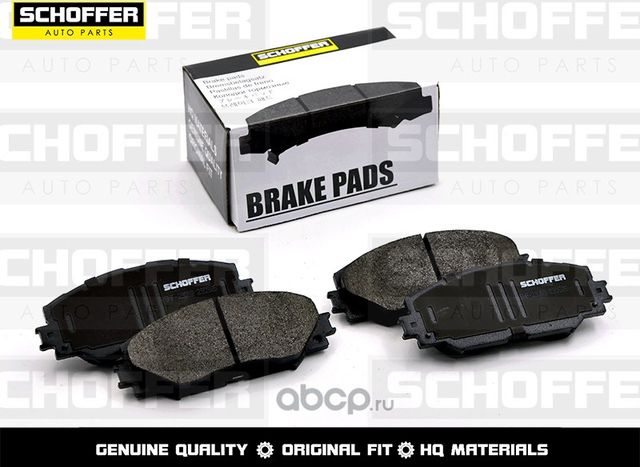 Колодки тормозные передние TOYOTA PREMIOALLION 05 (Schoffer). Артикул SHF23069