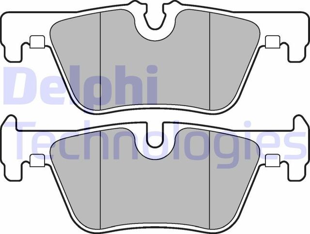 Тормозные колодки Delphi (Low-Metallic) задние для BMW 4 F32/F33/F36 2013-2026. Артикул LP2286