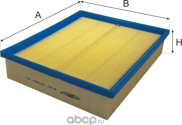 Воздушный фильтр GoodWill для Audi A1 I (8X) 2014-2018. Артикул AG 004