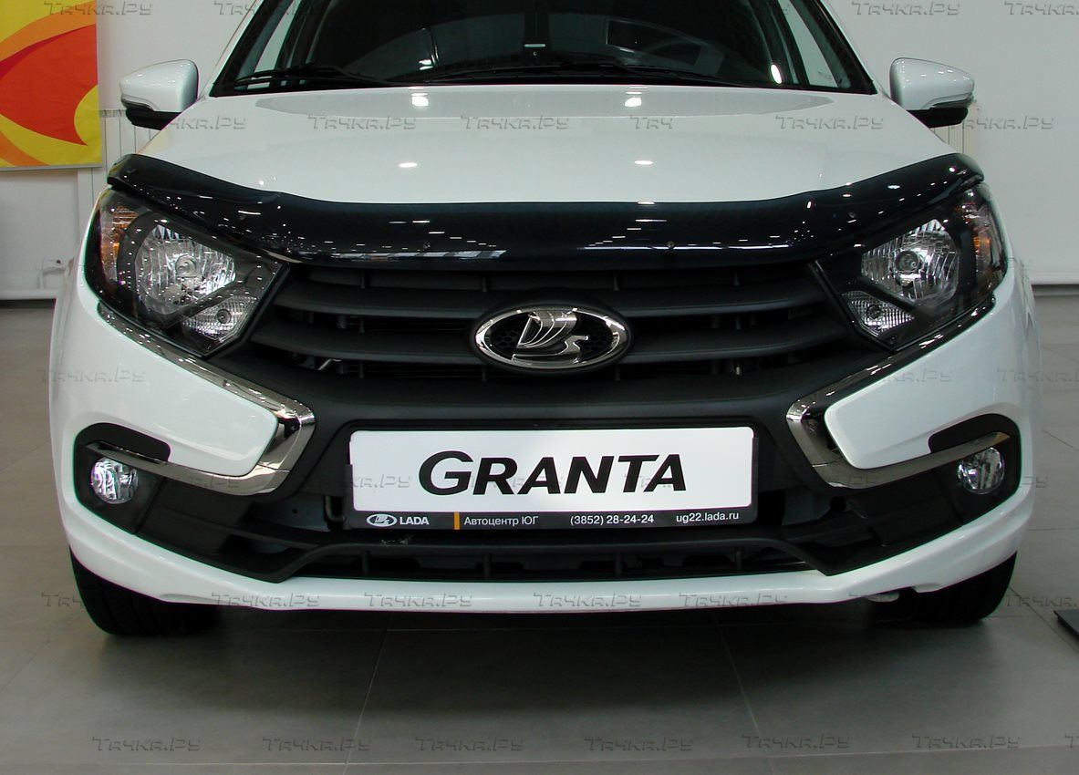 Дефлектор SIM для капота ВАЗ (Lada) Granta 2018-2026. Артикул SVAZGR1812