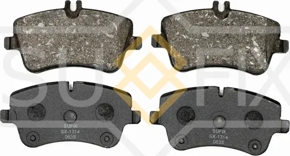 Колодки тормозные передние (Sufix). Артикул SX1314