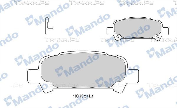 Тормозные колодки Mando. Артикул MBF015820