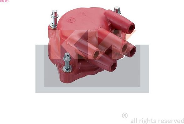 Крышка распределителя зажигания KW Made in Italy - OE Equivalent. Артикул 806 251