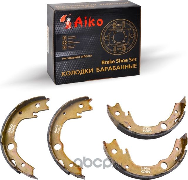 Колодки барабанные TOYOTA / NISSAN (1999-) (Aiko). Артикул FN0614