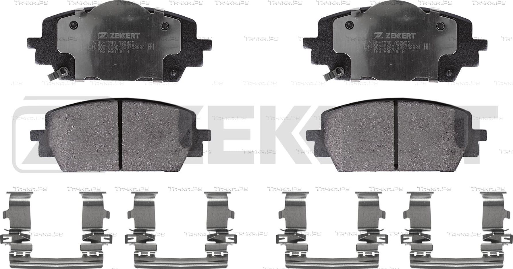 Тормозные колодки Zekkert. Артикул BS-1340