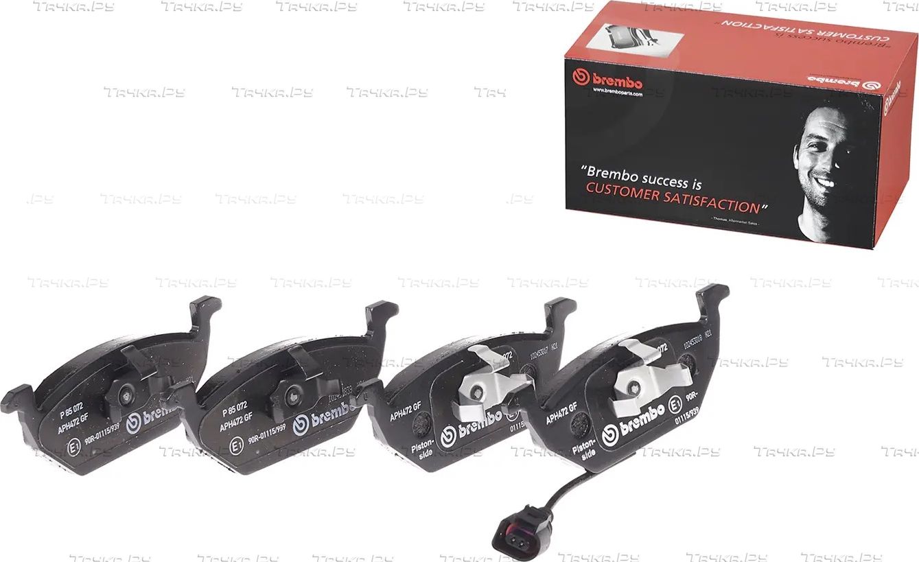 Тормозные колодки Brembo PRIME LINE передние для Volkswagen Caddy III 2004-2015. Артикул P 85 072
