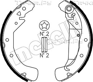 Тормозные колодки Metelli задние для Opel Astra G 1998-2009. Артикул 53-0311