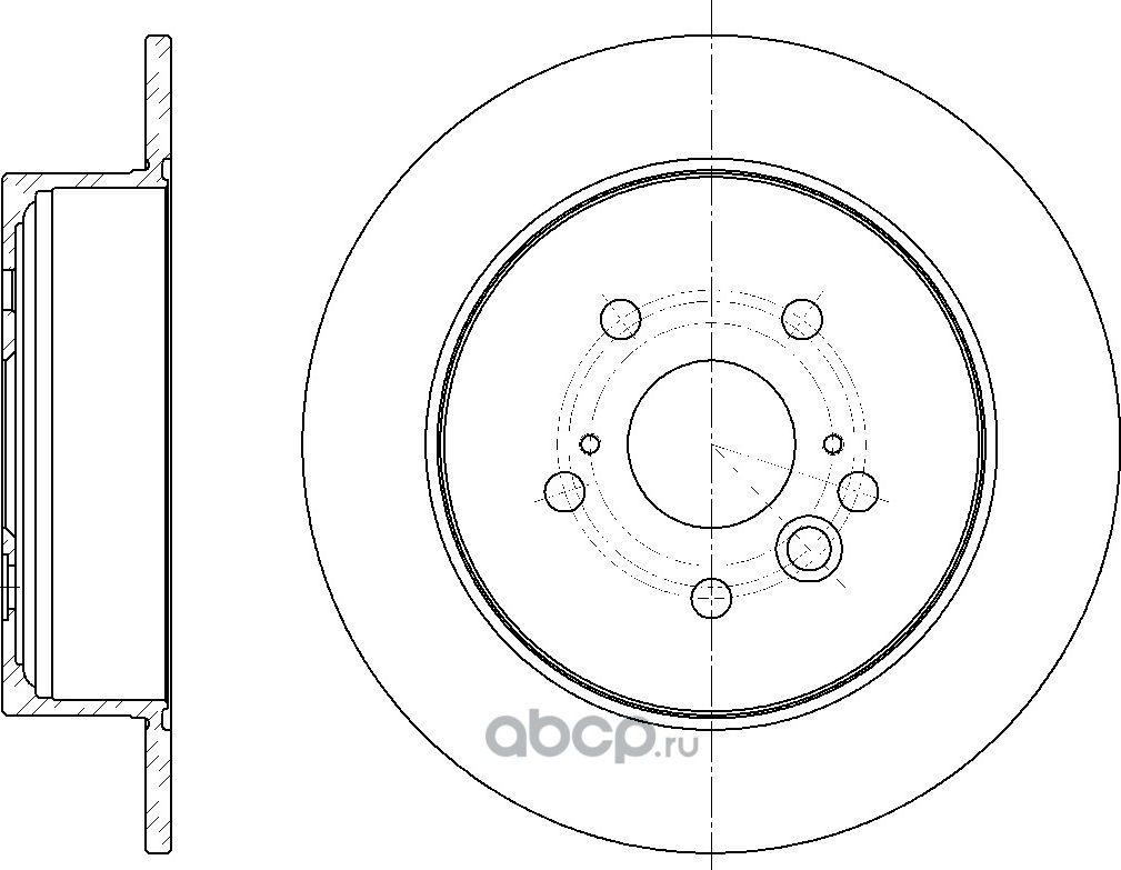 Диск тормозной (G-Brake). Артикул GR01596