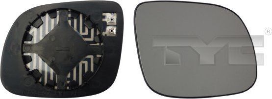 Зеркальное стекло бокового зеркала TYC правое для Skoda Octavia Tour 1996-2010. Артикул 332-0011-1