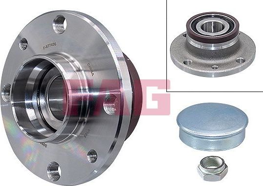 Ступица колеса с интегрированным подшипником (в сборе) Fag задняя для Fiat Stilo 2003-2008. Артикул 713 6909 20
