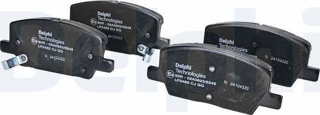 Тормозные колодки Delphi (Low-Metallic) передние для Chevrolet Tracker III (Trax) 2012-2026. Артикул LP3482