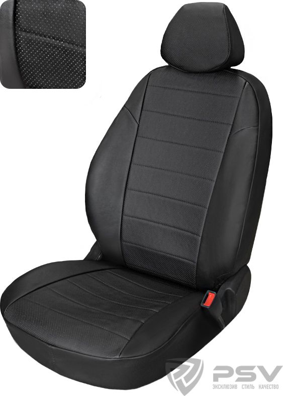 Чехлы PSV Автопилот на сидения для Kia Cerato II 2009-2013, цвет Черный. Артикул 123941