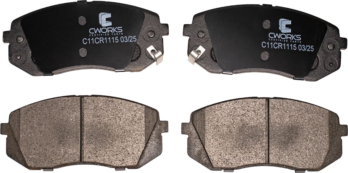 Колодки тормозные передние (Low Metallic) (Cworks). Артикул C11CR1115