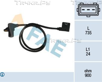 Датчик положения коленвала FAE. Артикул 79038