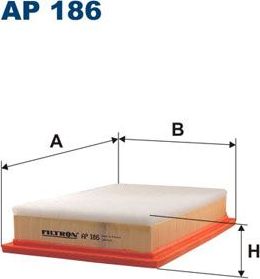 Воздушный фильтр Filtron. Артикул AP 186