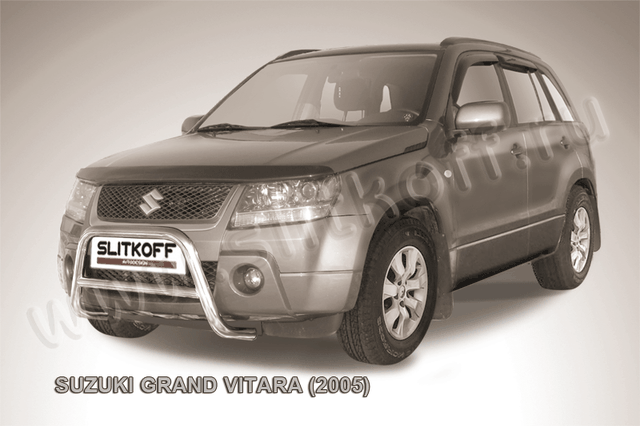 Кенгурятник Slitkoff d57 низкий для Suzuki Grand Vitara III 5-дв. 2005-2008. Артикул SGV05006