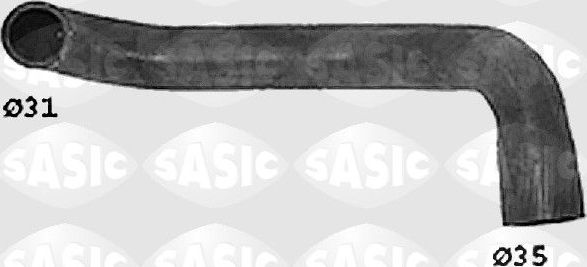 Патрубок радиатора (системы охлаждения) Sasic правый верхний для Citroen C15 1986-2000. Артикул SWH0336