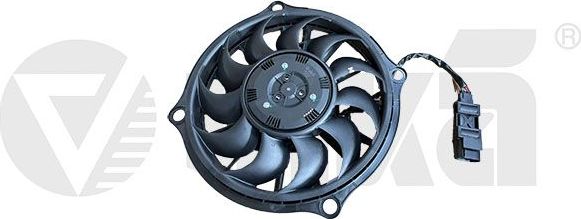 Вентилятор радиатора двигателя Vika для Audi A4 III (B7) 2004-2009. Артикул 99591832901