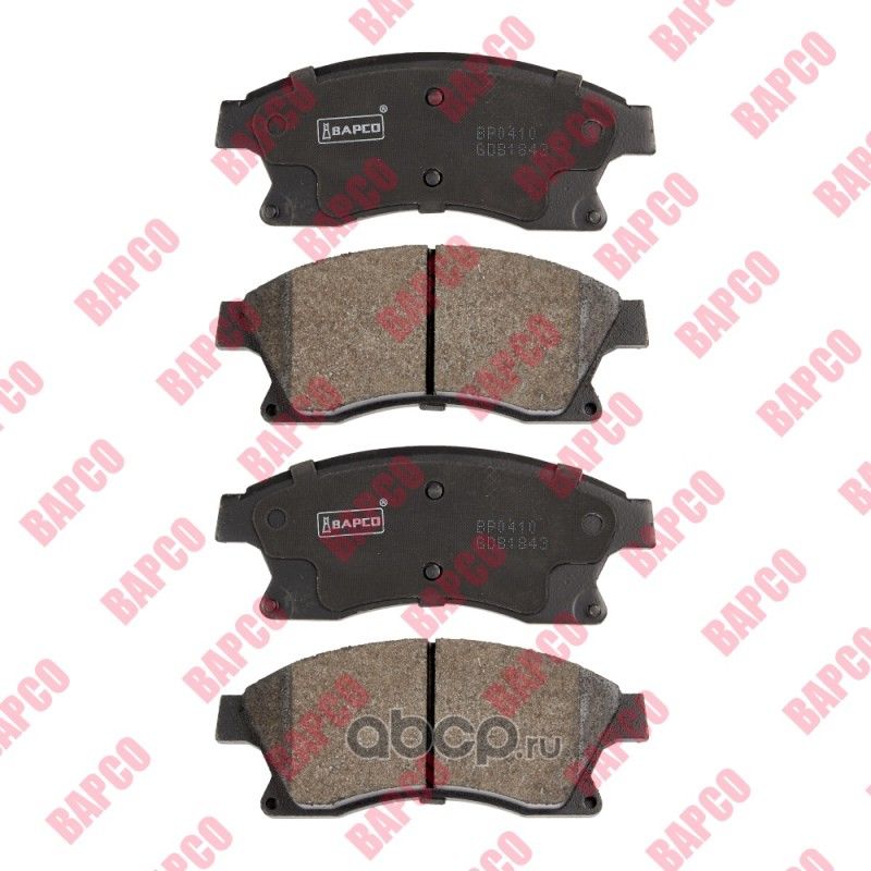 Колодки тормозные дисковые пер. CHEVROLET AVEO (T300) 11-, CRUZE (J300 (Bapco) Bapco. Артикул BP0410