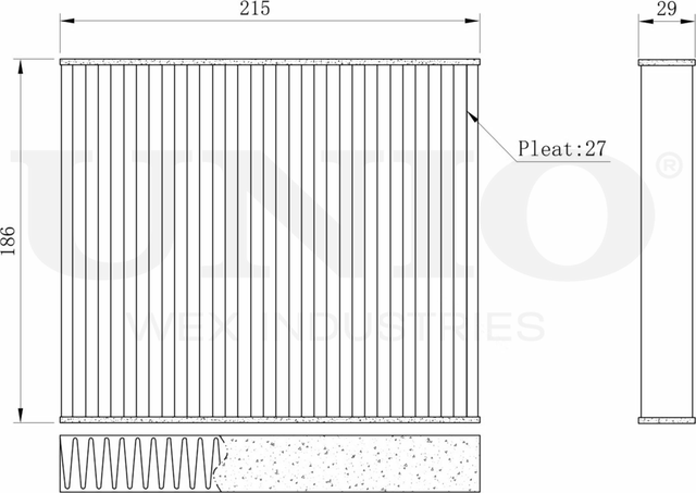 Фильтр салона (Unio). Артикул FLT-40040C