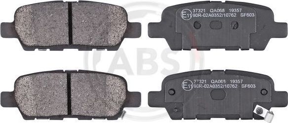 Тормозные колодки ABS. Артикул 37321