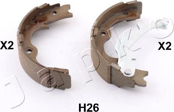 Тормозные колодки (стояночная тормозная система) Japko задние для Kia Sportage III 2010-2016. Артикул 55H26