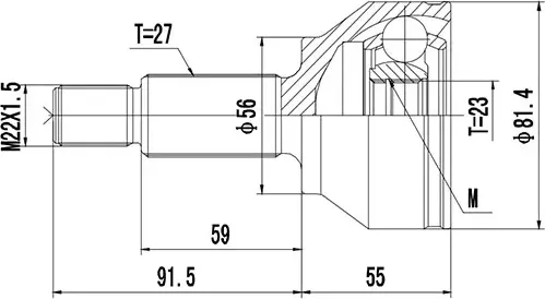 ШРУС (Zikmar). Артикул Z87446R