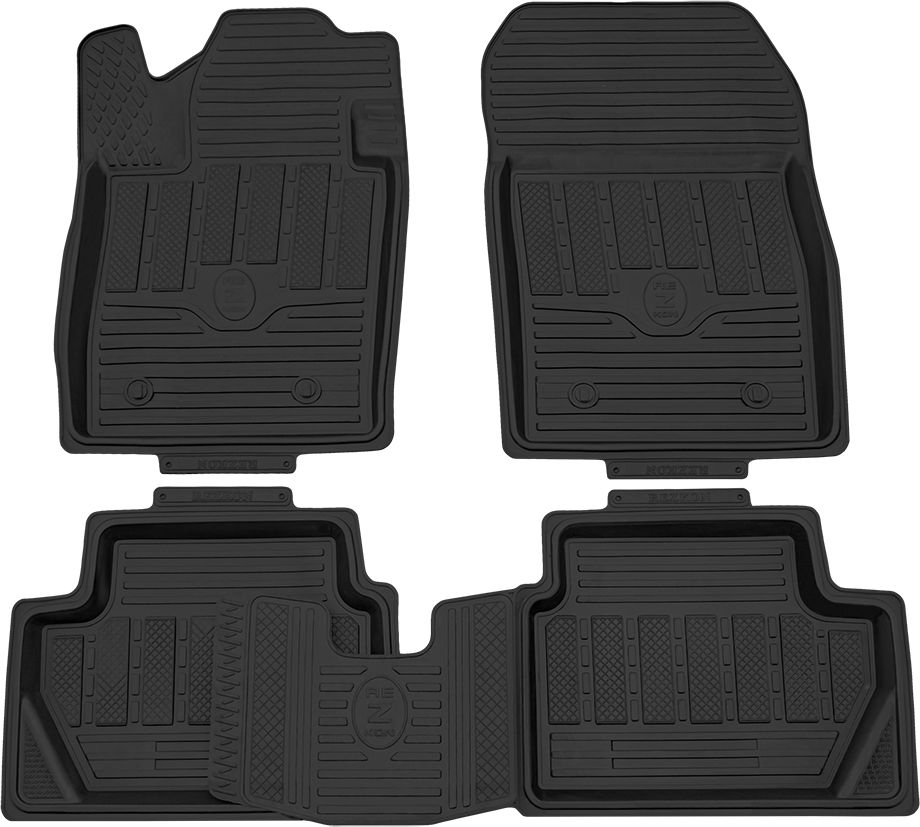 Коврики Rezkon резиновые для салона Ford EcoSport 2013-2026. Артикул 1016030100