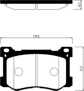 Тормозные колодки HSB. Артикул HP1050