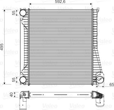 Интеркулер Valeo для Land Rover Discovery IV 2009-2012. Артикул 818346