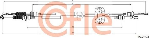 Трос переключения передач КПП Cofle для Renault Trafic II 2006-2014. Артикул 92.15.2893