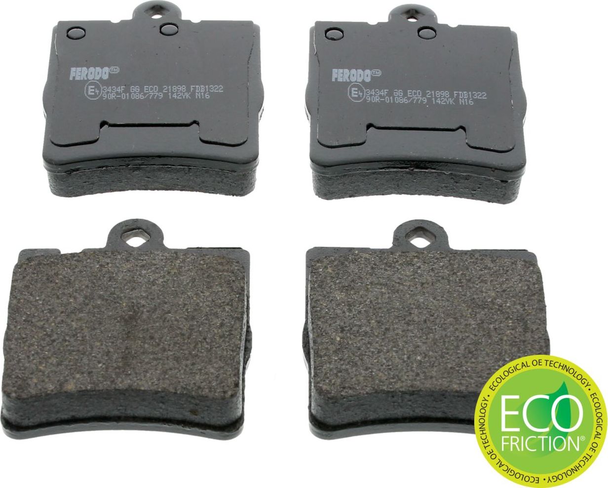 Тормозные колодки Ferodo Premier Eco Friction. Артикул FDB1322
