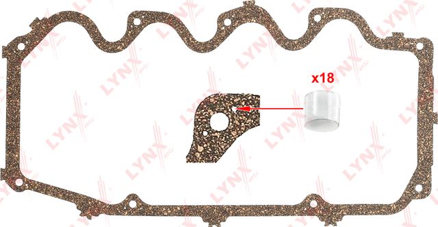 Прокладка клапанной крышки 441724 LYNXauto. Артикул SG-1288