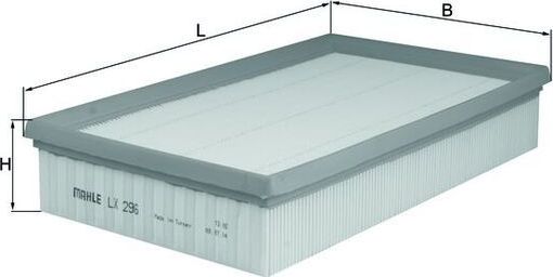 Воздушный фильтр Mahle для Audi S2 I 1993-1995. Артикул LX 296