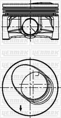 Поршень Yenmak для Volkswagen Touran II 2010-2015. Артикул 31-03959-000