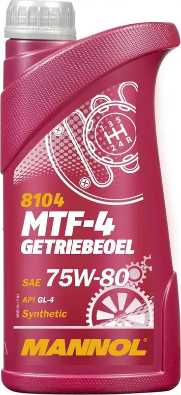 Масло трансмиссионное для МКПП MTF-4 Getriebeoel 75W-80 GL-4 (1л) (Mannol). Артикул 1943