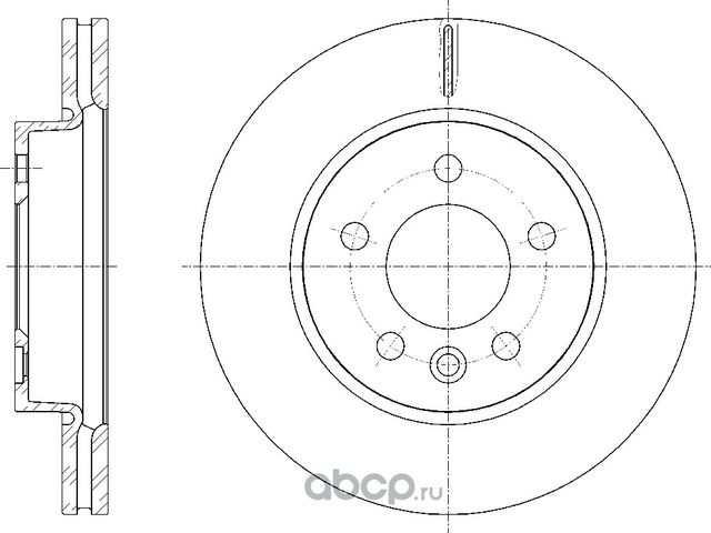Диск тормозной вентилируемый (G-Brake). Артикул GR21251