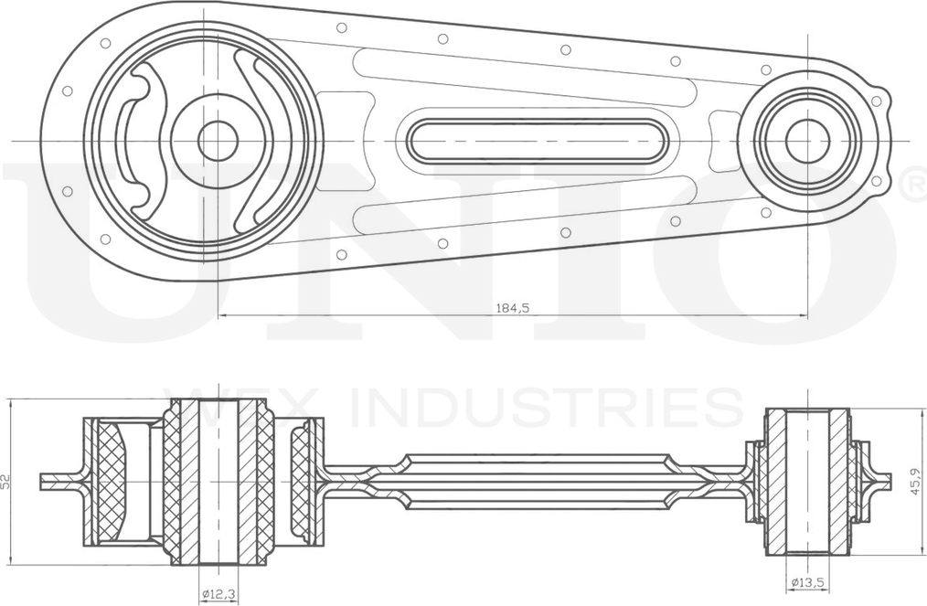 Опора двигателя (Unio). Артикул RMP-15124